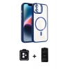 MARSİLYAN™- iPhone 11 Kılıf Yadigar Asil Koleksiyonu - Siyah 6D Antistatik Mat Seramik Hayalet Nano Ekran Koruyucu + PVD Metal Kamera Lens - SH