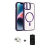 MARSİLYAN™- iPhone 11 Kılıf Yadigar Asil Koleksiyonu - Siyah 6D Antistatik Mat Seramik Hayalet Nano Ekran Koruyucu + Pers Alüminyum Kamera Lens - GD