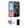MARSİLYAN™- iPhone 11 Kılıf Yadigar Asil Koleksiyonu - Siyah 6D Antistatik Mat Seramik Hayalet Nano Ekran Koruyucu + Raze Metal Kamera Lens - MR