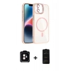 MARSİLYAN™- iPhone 11 Kılıf Yadigar Asil Koleksiyonu - Siyah 6D Antistatik Mat Seramik Hayalet Nano Ekran Koruyucu + PVD Metal Kamera Lens - TU
