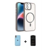 MARSİLYAN™- iPhone 11 Kılıf Yadigar Asil Koleksiyonu - Siyah 6D Antistatik Mat Seramik Hayalet Nano Ekran Koruyucu + Neon Fosforlu Kamera Lens - TU