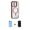 MARSİLYAN™- iPhone 11 Kılıf Yadigar Asil Koleksiyonu - Siyah 6D Antistatik Mat Seramik Hayalet Nano Ekran Koruyucu + Neon Fosforlu Kamera Lens - TU