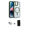 MARSİLYAN™- iPhone 11 Kılıf Yadigar Asil Koleksiyonu - Siyah 6D Antistatik Mat Seramik Hayalet Nano Ekran Koruyucu + Pers Alüminyum Kamera Lens - LT