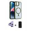 MARSİLYAN™- iPhone 11 Kılıf Yadigar Asil Koleksiyonu - Siyah 6D Antistatik Mat Seramik Hayalet Nano Ekran Koruyucu + Raze Metal Kamera Lens - MR