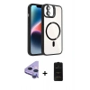 MARSİLYAN™- iPhone 11 Kılıf Yadigar Asil Koleksiyonu - Siyah 6D Antistatik Mat Seramik Hayalet Nano Ekran Koruyucu + Raze Metal Kamera Lens - MR