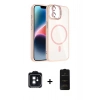 MARSİLYAN™- iPhone 11 Kılıf Yadigar Asil Koleksiyonu - Siyah 6D Antistatik Mat Seramik Hayalet Nano Ekran Koruyucu + PVD Metal Kamera Lens - SH