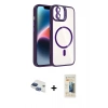 MARSİLYAN™- iPhone 11 Kılıf Yadigar Asil Koleksiyonu - Siyah 6D Mat Seramik Hayalet Nano Ekran Koruyucu + Pers Alüminyum Kamera Lens - LT