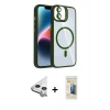 MARSİLYAN™- iPhone 11 Kılıf Yadigar Asil Koleksiyonu - Siyah 6D Mat Seramik Hayalet Nano Ekran Koruyucu + Raze Metal Kamera Lens - GS