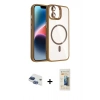 MARSİLYAN™- iPhone 11 Kılıf Yadigar Asil Koleksiyonu - Siyah 6D Mat Seramik Hayalet Nano Ekran Koruyucu + Pers Alüminyum Kamera Lens - LT