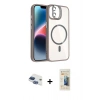 MARSİLYAN™- iPhone 11 Kılıf Yadigar Asil Koleksiyonu - Siyah 6D Mat Seramik Hayalet Nano Ekran Koruyucu + Pers Alüminyum Kamera Lens - LT