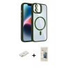 MARSİLYAN™- iPhone 11 Kılıf Yadigar Asil Koleksiyonu - Siyah 6D Mat Seramik Hayalet Nano Ekran Koruyucu + Renkli Kamera Lens Koruma Cam - TU