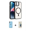 MARSİLYAN™- iPhone 11 Kılıf Yadigar Asil Koleksiyonu - Siyah 6D Mat Seramik Hayalet Nano Ekran Koruyucu + Neon Fosforlu Kamera Lens - TU