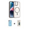 MARSİLYAN™- iPhone 11 Kılıf Yadigar Asil Koleksiyonu - Siyah 6D Mat Seramik Hayalet Nano Ekran Koruyucu + Neon Fosforlu Kamera Lens - TU