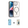 MARSİLYAN™- iPhone 11 Kılıf Yadigar Asil Koleksiyonu - Siyah 6D Mat Seramik Hayalet Nano Ekran Koruyucu + Neon Fosforlu Kamera Lens - YL