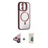MARSİLYAN™- iPhone 11 Kılıf Yadigar Asil Koleksiyonu - Siyah 6D Mat Seramik Hayalet Nano Ekran Koruyucu + Raze Metal Kamera Lens - SH
