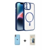 MARSİLYAN™- iPhone 11 Kılıf Yadigar Asil Koleksiyonu - Siyah 6D Mat Seramik Hayalet Nano Ekran Koruyucu + Neon Fosforlu Kamera Lens - TU