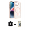MARSİLYAN™- iPhone 11 Kılıf Yadigar Asil Koleksiyonu - Siyah 6D Mat Seramik Hayalet Nano Ekran Koruyucu + PVD Metal Kamera Lens - TU