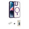 MARSİLYAN™- iPhone 11 Kılıf Yadigar Asil Koleksiyonu - Siyah 6D Mat Seramik Hayalet Nano Ekran Koruyucu + Renkli Kamera Lens Koruma Cam - TU