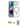 MARSİLYAN™- iPhone 11 Kılıf Yadigar Asil Koleksiyonu - Siyah Bilvis 3D Cam Ekran Koruyucu + Rainbow Kamera Lens Koruma Cam - KI
