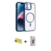 MARSİLYAN™- iPhone 11 Kılıf Yadigar Asil Koleksiyonu - Siyah Bilvis 3D Cam Ekran Koruyucu + Rainbow Kamera Lens Koruma Cam - KI