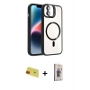 MARSİLYAN™- iPhone 11 Kılıf Yadigar Asil Koleksiyonu - Siyah Bilvis 3D Cam Ekran Koruyucu + Rainbow Kamera Lens Koruma Cam - KI