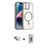 MARSİLYAN™- iPhone 11 Kılıf Yadigar Asil Koleksiyonu - Siyah Bilvis 3D Cam Ekran Koruyucu + Pers Alüminyum Kamera Lens - LT