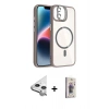 MARSİLYAN™- iPhone 11 Kılıf Yadigar Asil Koleksiyonu - Siyah Bilvis 3D Cam Ekran Koruyucu + Raze Metal Kamera Lens - GS