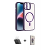 MARSİLYAN™- iPhone 11 Kılıf Yadigar Asil Koleksiyonu - Siyah Bilvis 3D Cam Ekran Koruyucu + Şeffaf Kamera Lens Koruma Cam
