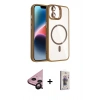 MARSİLYAN™- iPhone 11 Kılıf Yadigar Asil Koleksiyonu - Siyah Bilvis 3D Cam Ekran Koruyucu + Raze Metal Kamera Lens - SH
