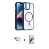 MARSİLYAN™- iPhone 11 Kılıf Yadigar Asil Koleksiyonu - Siyah Bilvis 3D Mat Cam Ekran Koruyucu + Pers Alüminyum Kamera Lens - GD
