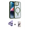 MARSİLYAN™- iPhone 11 Kılıf Yadigar Asil Koleksiyonu - Siyah Bilvis 3D Mat Cam Ekran Koruyucu + Raze Metal Kamera Lens - MR