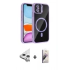 MARSİLYAN™- iPhone 11 Kılıf Yadigar Asil Koleksiyonu - Siyah Bilvis 3D Mat Cam Ekran Koruyucu + Raze Metal Kamera Lens - GS