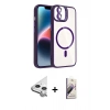MARSİLYAN™- iPhone 11 Kılıf Yadigar Asil Koleksiyonu - Siyah Bilvis 3D Mat Cam Ekran Koruyucu + Raze Metal Kamera Lens - GS