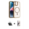 MARSİLYAN™- iPhone 11 Kılıf Yadigar Asil Koleksiyonu - Siyah Bilvis 3D Mat Cam Ekran Koruyucu + Kamera Lens Koruma Cam - SF