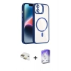 MARSİLYAN™- iPhone 11 Kılıf Yadigar Asil Koleksiyonu - Siyah Bilvis 5in1 3D Magic Cam Ekran Koruyucu + Pers Alüminyum Kamera Lens - GD