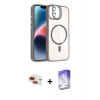 MARSİLYAN™- iPhone 11 Kılıf Yadigar Asil Koleksiyonu - Siyah Bilvis 5in1 3D Magic Cam Ekran Koruyucu + Pers Alüminyum Kamera Lens - KI