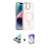 MARSİLYAN™- iPhone 11 Kılıf Yadigar Asil Koleksiyonu - Siyah Bilvis 5in1 3D Magic Cam Ekran Koruyucu + Raze Metal Kamera Lens - KI
