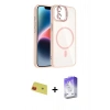 MARSİLYAN™- iPhone 11 Kılıf Yadigar Asil Koleksiyonu - Siyah Bilvis 5in1 3D Magic Cam Ekran Koruyucu + Kırmızı Rainbow Kamera Lens Koruma Cam