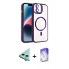 MARSİLYAN™- iPhone 11 Kılıf Yadigar Asil Koleksiyonu - Siyah Bilvis 5in1 3D Magic Cam Ekran Koruyucu + Raze Metal Kamera Lens - MI