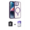 MARSİLYAN™- iPhone 11 Kılıf Yadigar Asil Koleksiyonu - Siyah Bilvis 5in1 3D Magic Cam Ekran Koruyucu + PVD Metal Kamera Lens - YL