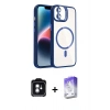 MARSİLYAN™- iPhone 11 Kılıf Yadigar Asil Koleksiyonu - Siyah Bilvis 5in1 3D Magic Cam Ekran Koruyucu + PVD Metal Kamera Lens - YL