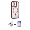 MARSİLYAN™- iPhone 11 Kılıf Yadigar Asil Koleksiyonu - Siyah Bilvis 5in1 3D Magic Cam Ekran Koruyucu + Raze Metal Kamera Lens - GS