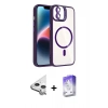 MARSİLYAN™- iPhone 11 Kılıf Yadigar Asil Koleksiyonu - Siyah Bilvis 5in1 3D Magic Cam Ekran Koruyucu + Raze Metal Kamera Lens - GS