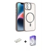 MARSİLYAN™- iPhone 11 Kılıf Yadigar Asil Koleksiyonu - Siyah Bilvis 5in1 3D Magic Cam Ekran Koruyucu + Renkli Kamera Lens Koruma Cam - SI