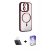MARSİLYAN™- iPhone 11 Kılıf Yadigar Asil Koleksiyonu - Siyah Bilvis 5in1 3D Magic Cam Ekran Koruyucu + Şeffaf Kamera Lens Koruma Cam