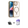 MARSİLYAN™- iPhone 11 Kılıf Yadigar Asil Koleksiyonu - Siyah Bilvis 5in1 3D Magic Cam Ekran Koruyucu + Şeffaf Kamera Lens Koruma Cam