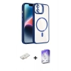 MARSİLYAN™- iPhone 11 Kılıf Yadigar Asil Koleksiyonu - Siyah Bilvis 5in1 3D Magic Cam Ekran Koruyucu + Renkli Kamera Lens Koruma Cam - YL