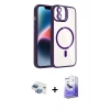 MARSİLYAN™- iPhone 11 Kılıf Yadigar Asil Koleksiyonu - Siyah Bilvis 5in1 5D Magic Hayalet Cam Ekran Koruyucu + Pers Alüminyum Kamera Lens - GI