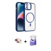 MARSİLYAN™- iPhone 11 Kılıf Yadigar Asil Koleksiyonu - Siyah Bilvis 5in1 5D Magic Hayalet Cam Ekran Koruyucu + Pers Alüminyum Kamera Lens - KI