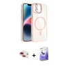MARSİLYAN™- iPhone 11 Kılıf Yadigar Asil Koleksiyonu - Siyah Bilvis 5in1 5D Magic Hayalet Cam Ekran Koruyucu + Pers Alüminyum Kamera Lens - KI
